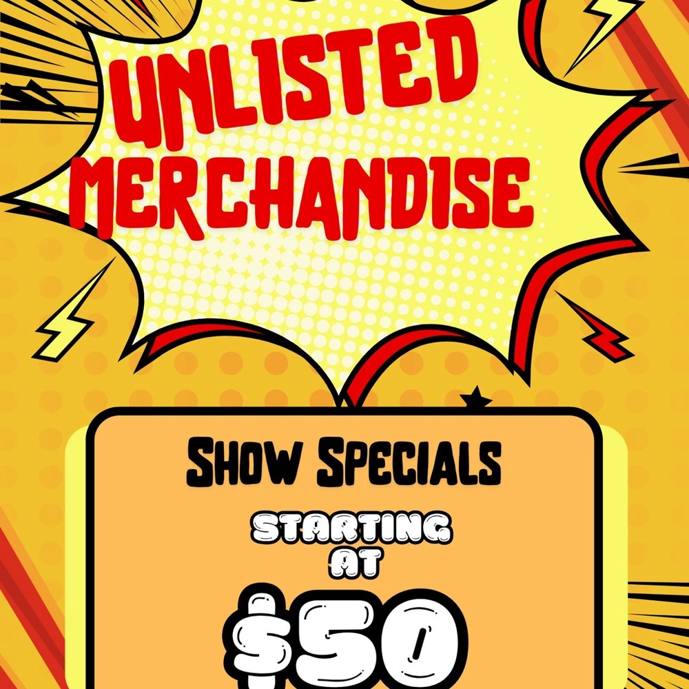 50Unlisted Merchandise Show Specials Poster